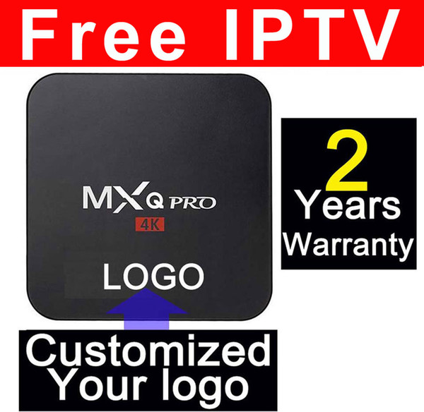 10pcs Custom Made MXQPRO MXQ S905X H3 RK3229 Quad core 4k Smart Android7.1 LIVE IPTV Boxes 1GB 8GB thousands daily updated movies & tv shows