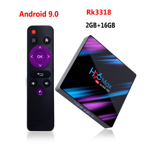 Android 9.0 H96 Max Rk3318 2GB 16GB With 2.4/5G Wifi Quad Core TV Set Top Box Pk Mxq Pro