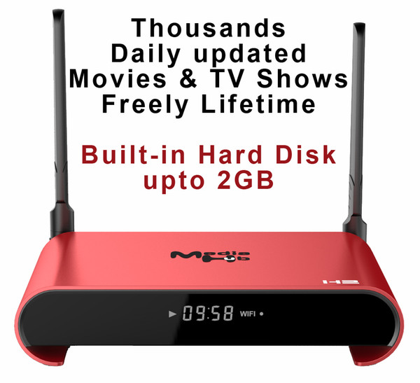 10pcs H2 RK3229 Quad core 4K 30fps Smart Android 7.1 TV Stream Box 1GB/8GB 2GB/16GB THousands Daily Updated Movies & TV Shows Free Lifetime