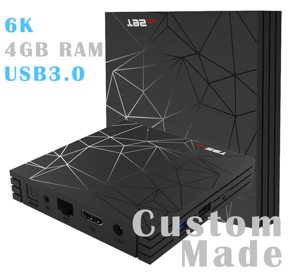 Custom Made H6 Quad core 6K USB3.0 3D Android 8.1 TV Box 4GB RAM 32GB/64GB ROM thousands daily updated movies & tv shows free lifetime