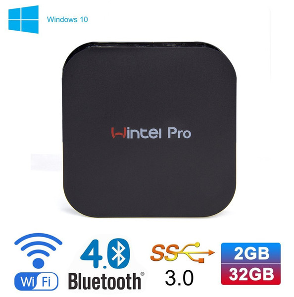 High quality media player Wintel pro CX-W8 pro Mini PC Intel Atom Z8350 2GB/32GB Support OS Windows 10 W8 pro smart TV BOX T8