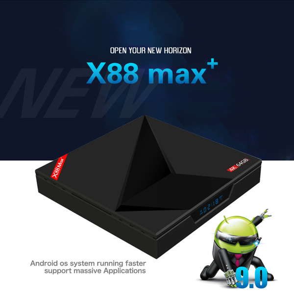 X88 MAX+ Plus 4GB 64GB Android 9.0 TV Box 2.4G 5.8G WIFI Bluetooth IPTV Media Player