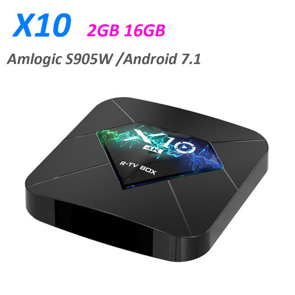 X10 Smart TV Box Android 7.1 2GB 16GB Amlogic S905W Quad Core 2.4GHz WiFi Media Player 4K Set Top Box