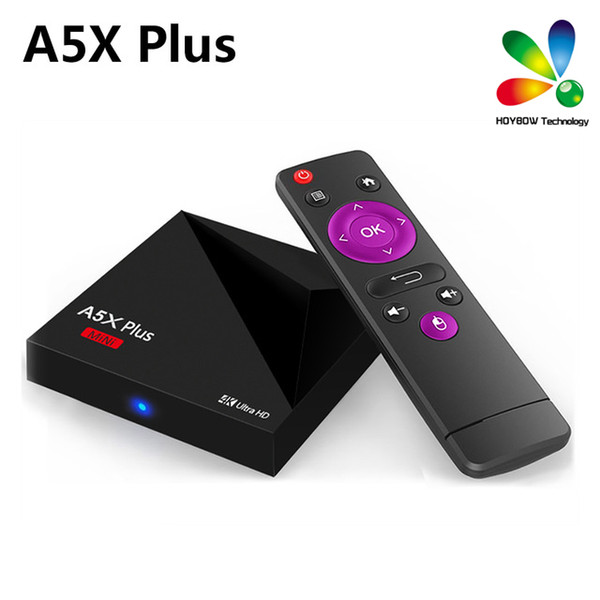 A5X Plus Android 9.0 TV Box RK3328 Quad Core 64bit Cortex-A53 2GB/16GB USB 3.0 Wifi 4K VP9 H.265 HDR10 Media Player PK X96 A95X