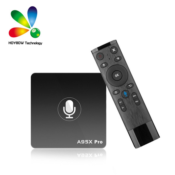 A95X Pro Android 7.1 Smart TV Box Quad Core 2GB RAM 16GB ROM 2.4G Wifi Androidtv Google OS Voice Control Media Player