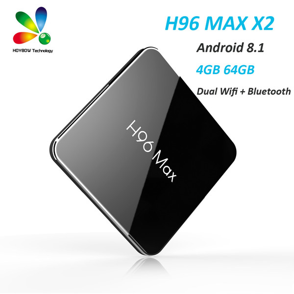 Android 8.1 TV Box H96 Max X2 Amlogic S905X2 4GB 64GB Dual Wifi HDMI 2.1 USB 3.0 Bluetooth Smart Media Player