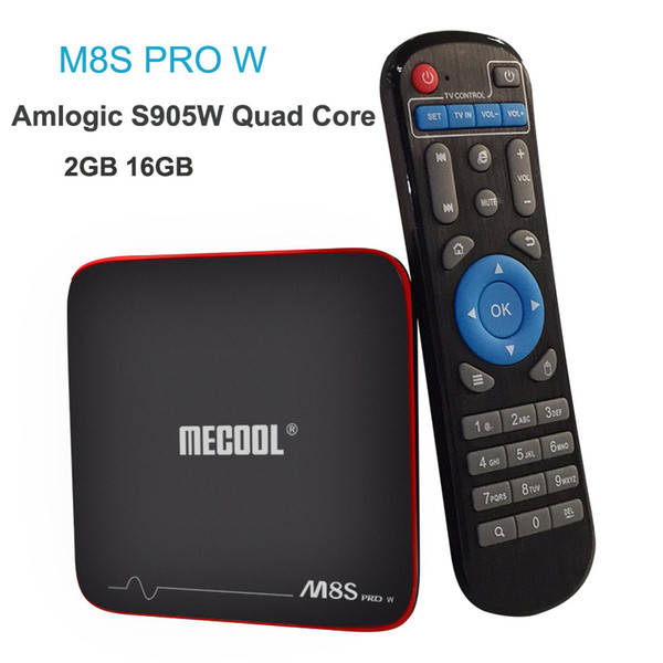 Amlogic S905W Android 7.1 TV BOX 2GB 16GB MECOOL M8S PRO W Streaming Box Support 4K H.265 HDMI Wifi OTA Update Smart Media Player