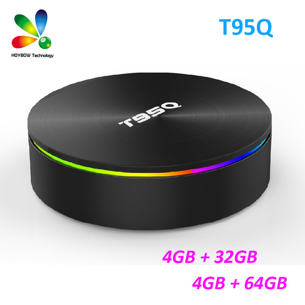 Android 8.1 TV BOX T95Q Amlogic S905X2 DDR4 4GB 32GB/64GB 2.4G 5GHz Dual Wifi Bluetooth 4K IPTV Set top Box VS X96 Max