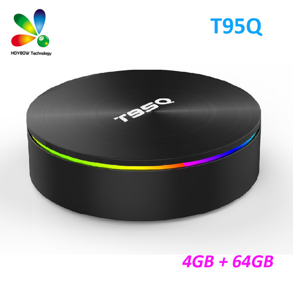 T95Q 4GB 64GB Android 8.1 LPDDR4 Amlogic S905X2 TV BOX Quad Core Dual Wifi BT4.1 H.265 Media Player IPTV Smart Box