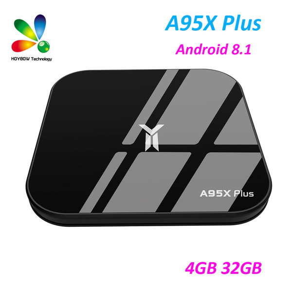 A95X Plus Android TV Box Amlogic S905 Y2 Android 8.1 4GB DDR4 32GB ROM 2.4G /5G WiFi USB3.0 BT4.2 Support 4K H.265 Media Player