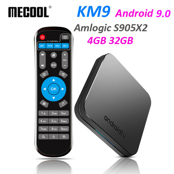 Mecool KM9 Android 9.0 Smart TV Box S905X2 4GB DDR4 RAM 32GB ROM 2.4G/5G WiFi BT 4.1 Set Top Box 4K Media Player