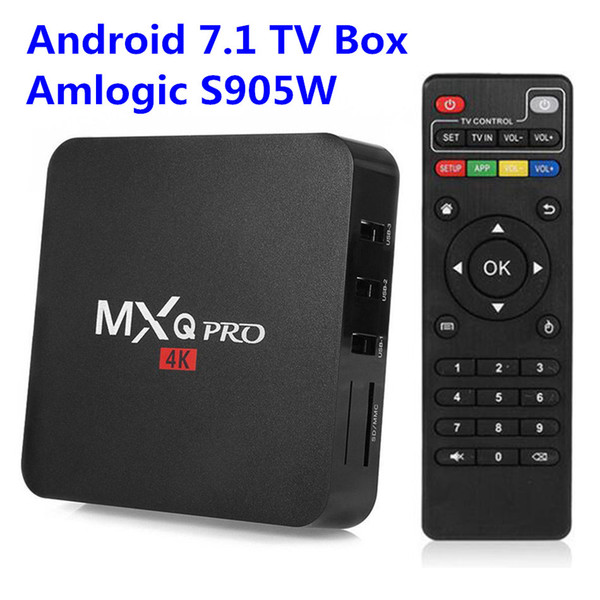 Smart TV Media Player MXQ Pro S905W TV BOX Android 7.1 TV Boxes 4K Genuine Amlogic MXQ PRO 4K 1GB/8GB WiFi Lan Internet Google play box