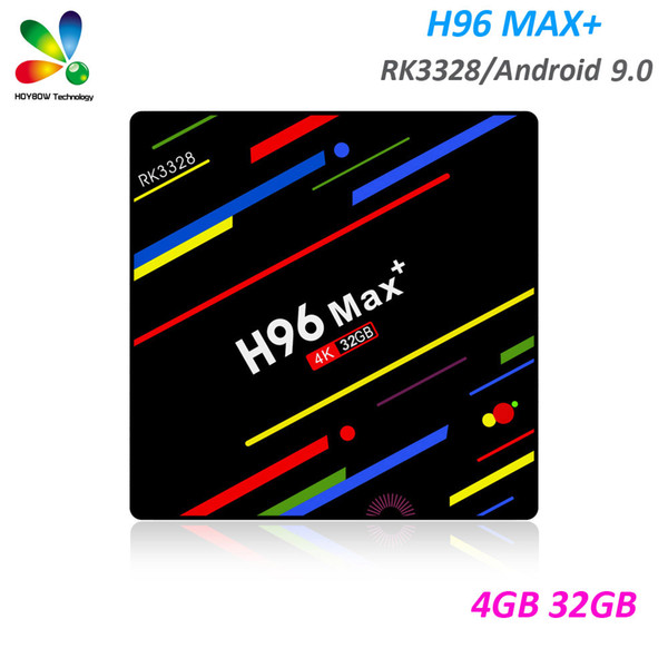 H96 Max Plus Android 9.0 TV Box Rockchip RK3328 4GB 32GB Smart Media Player With 2.4G Wifi Better T9 S8 Max