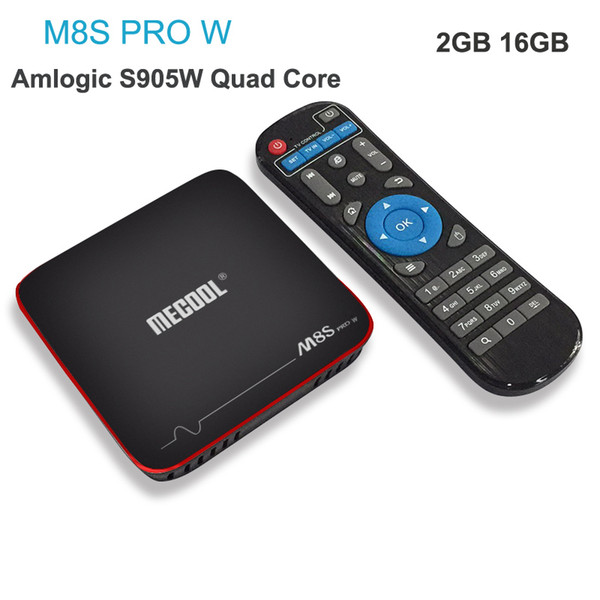 Original MECOOL M8S PRO W Android 7.1 2GB/16GB Amlogic S905W TV BOX WIFI LAN HDTV Media Player