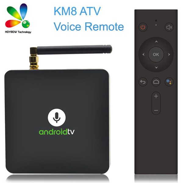 MECOOL KM8 TV Box Voice Control Smart TV Box Amlogic S905X Android 8.0 2GB RAM 16GB ROM VP9 HDR10 Dolby Media Player