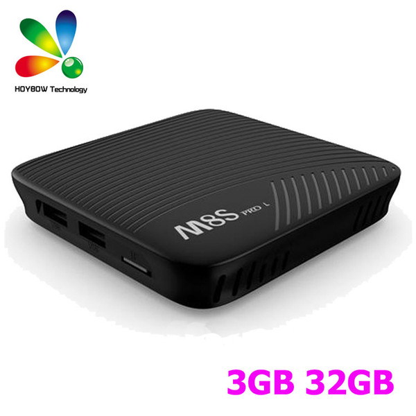 Mecool M8S Pro L 3GB 32GB Octa Core Amlogic S912 Android 7.1 TV Box Netflix Dual Band Wifi Youtube 4K Media Player