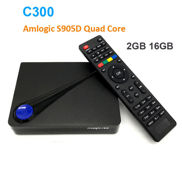 TV box Magicsee C300 Quad core Android 7.1 IPTV BOX DVB S2 DVB T2 C Amlogic S905D Smart TV Boxes