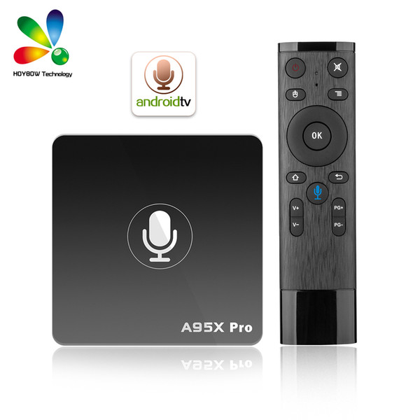 Google Voice Control Android TV Box A95X Pro S905W 2G 16G Smart TV Streaming Box Android TV 7.1 System Smart Media Player