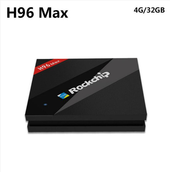H96 Max 4GB/32GB Rockchip RK3399 Six Core Android TV Box 2.4G/5.8G Dual WiFi H.265 BT4.0 4K*2K USB3.0 Type-c Media player