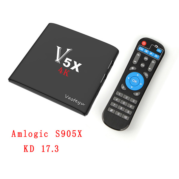 V5X Android 6.0 TV box 4K Amlogic S905X Quad Core KD17.3 Krypton 1GB 8GB EMMC flash WIFI HDMI android player