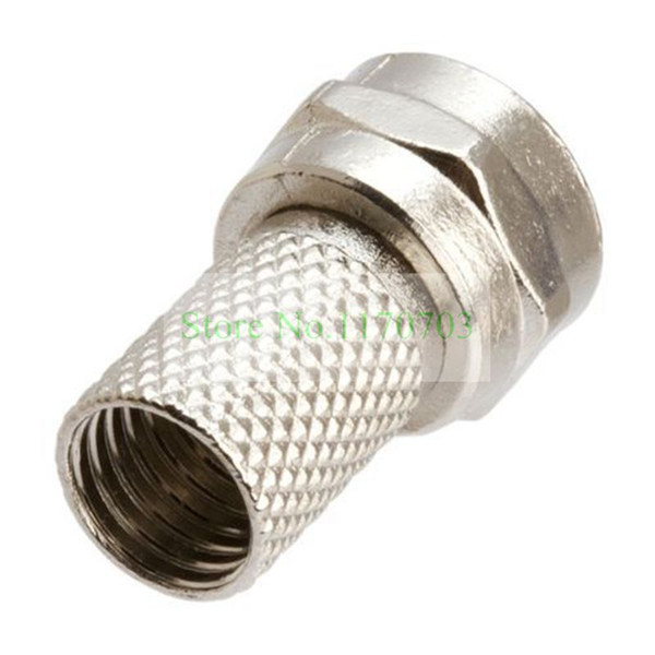 200 pcs UK And Normal model available Twist-On Tool-Less F Connector For RG-6 Cable