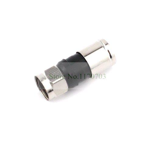 50 pcs Universal Waterproof Rg6 Snap & Seal Outdoor Coax Compression F Connector