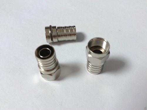 20PCS RG6 F ADAPTER COAX COAXIAL COMPRESSION for Satellite CONNECTOR