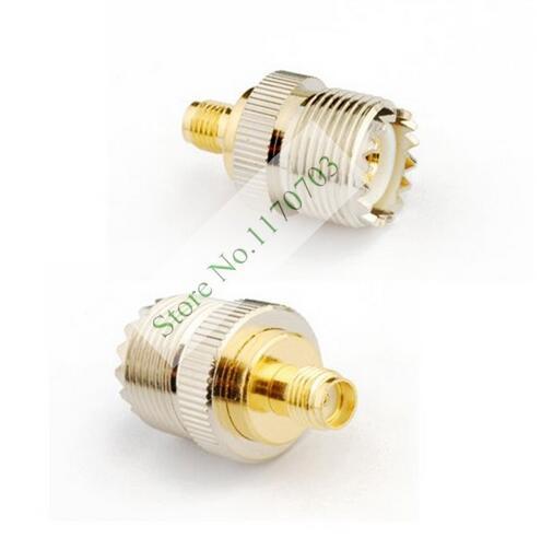 50 pcs RF coaxial coax adapter SMA female to UHF female SO-239 SO239 Connector