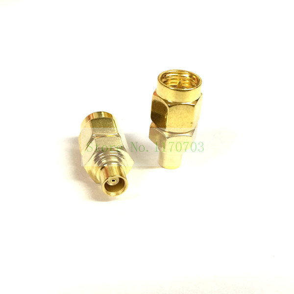 50 pcs Coax Goldplated SMA Male to MCX Female Connector Plug