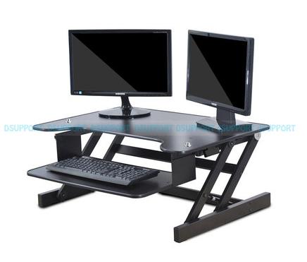 M1M EasyUp Height Adjustable Sit Stand Desk Riser Foldable Laptop Desk Stand With Keyboard Tray Notebook/Monitor Holder Stand