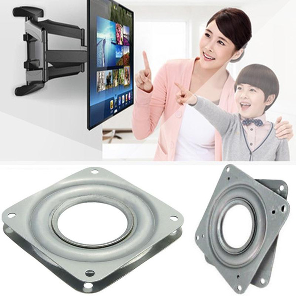 Cewaal Metal Bearing 360 Degrees Rotating Swivel Turntable Plate TV Rack Holder 6