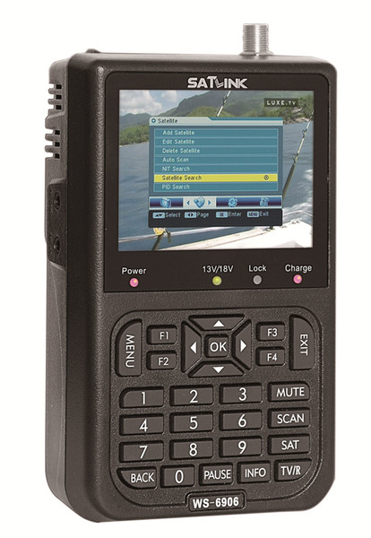 WS-6906 DVB-S FTA Satellite Finder Data WS6906 Digital Signal Finder Meter 3.5 inch LCD Screen