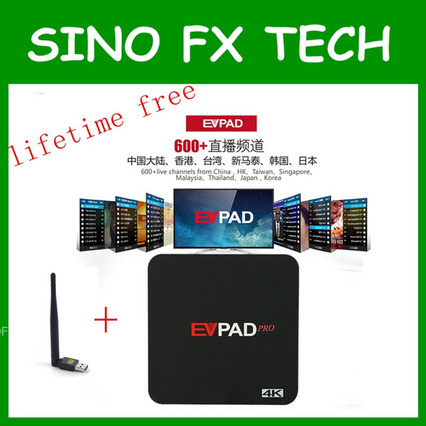 EVPAD PRO Android TV BOX Korean Malaysia Japan CN HK TW SG 1700+ Channels IPTV lifetime free for overseas chinese