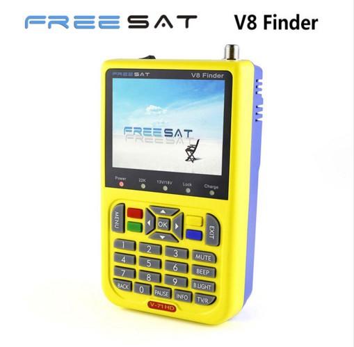 [Genuine] Freesat V8 Finder V-71 HD DVB-S2 High Definition Satellite Finder MPEG-4 DVB S2 Satellite Meter Satfinder Full 1080P