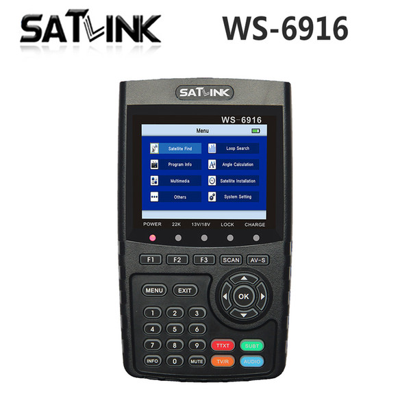 [Genuine] Satlink WS-6916 HD DVB-S2 High Definition Satellite Finder Satellite meter MPEG-2/MPEG-4 Satlink WS6916 6916 3.5 inch TFT