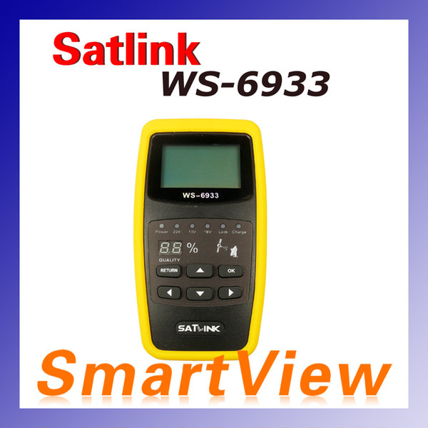 Original Satlink WS-6933 DVB-S2 FTA C&KU Band WS6933 Digital Satellite Finder Meter with 2.1 Inch LCD Display Free Shipping