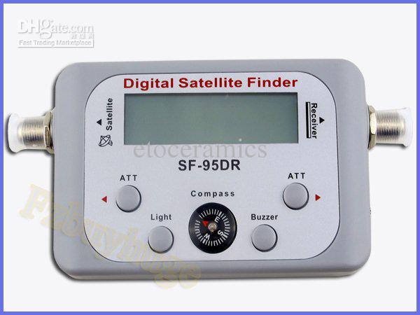 Wholesale Lots30 SF-95DR Satellite Signal Finder Satfinder Tool Find Meter LCD DIRECTV Dish FTA Digital Displaying For TV Singnal Finder Met