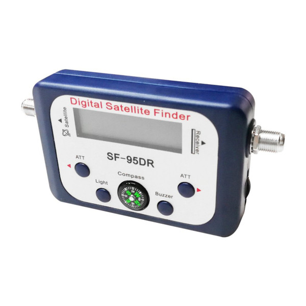 Digital Displaying Satellite Finder Meter Satfinder TV Signal Receiver Decoder Satlink Receptor Buzzer Compass LCD FTA Dish