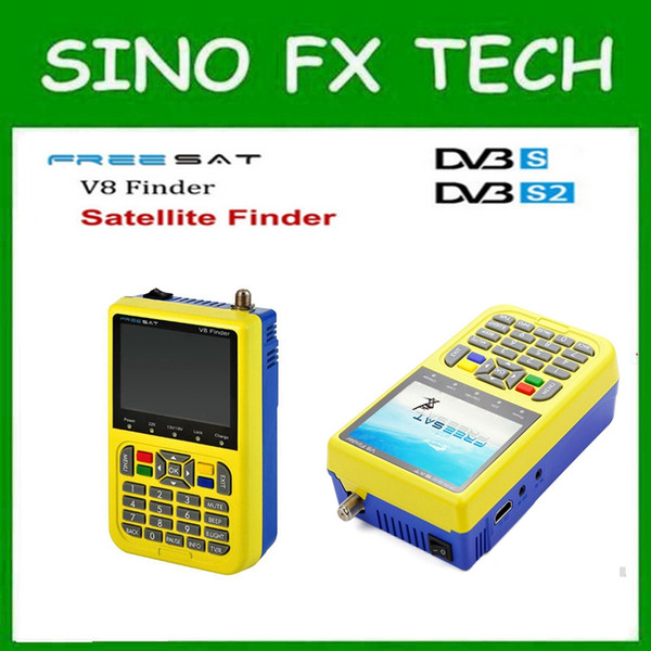 2pcs hot sell freesat v8 finder 3.5 inch LCD satFinder DVB-S2 Handheld satellite Finder freesat v8 finder