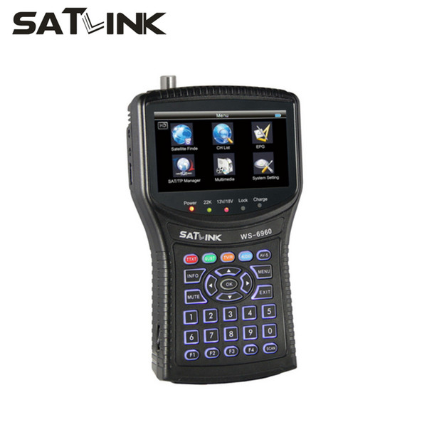 Satlink WS-6960 4.3inch LCD DVB-S2 HD Satellite Finder signal finder meter satlink finder ws6960 wholesales