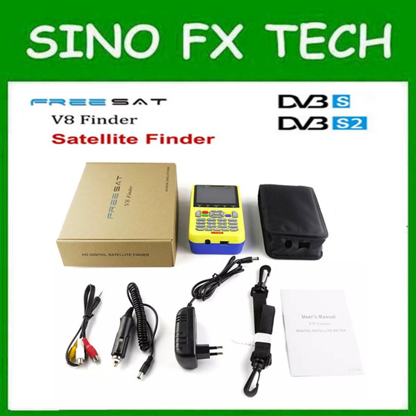 2017 cheap freesat v8 finder 3.5 inch LCD satFinder DVB-S2 satellite Finder vs satlink ws6906 satlink ws6916