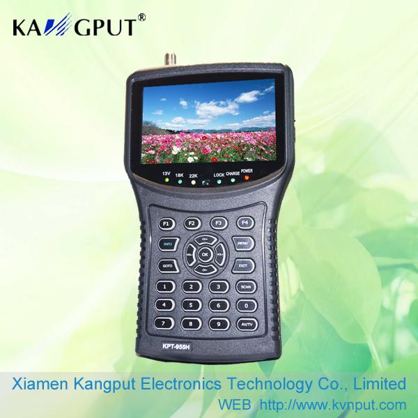 Latest design 4.3Inch Handheld HD/MP4 Satellite Finder 955H