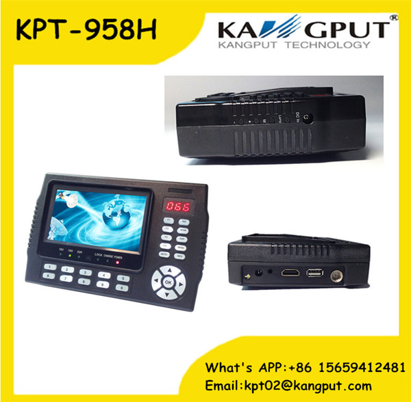 KPT958H Digital Cable TV Modulator DVB S2 HD Receiver Satellite Finder Meter