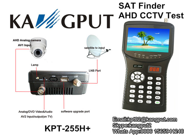 HD Output Satellite Finder AHD CCTV Test Meter KPT-255H+