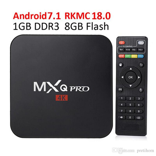 wholesale android tv box MXQ Pro 4K TV Box s905w android 7.1 18.0 smart ott tv set top box vs X96 mini