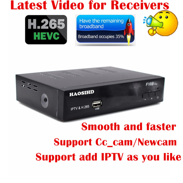 HAOSIHD newest H.265 satellite receptor de satellite brasil,with iptv brasil free 1000 brasil tv with VOD