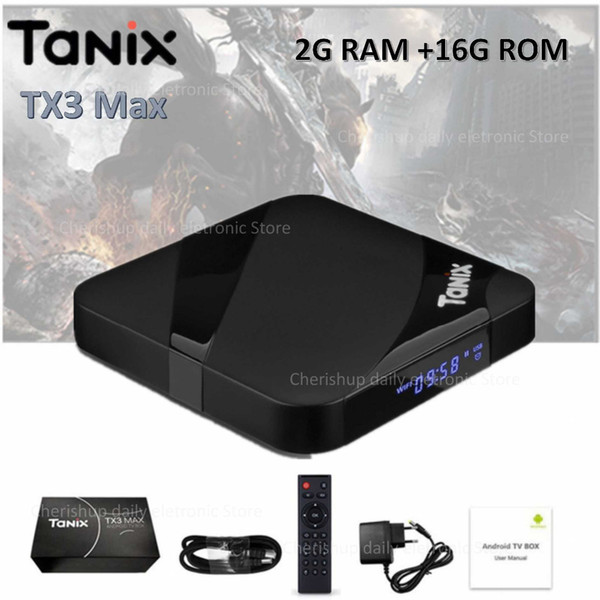 Hot TX3 Max Smart TV Box Android 7.1 Amlogic S905W 2GB 16GB H.265 4K iptv Set-top Box PK x96 mini