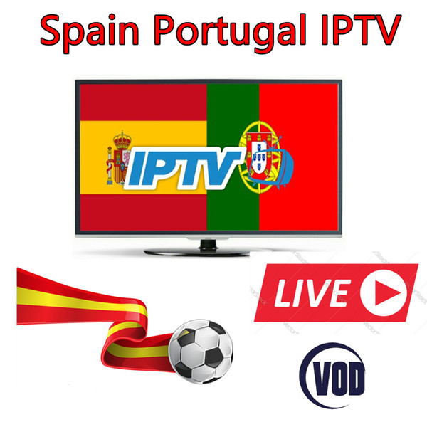 1 Year Europe Spain Portugal IPTV subscription for portugal Spain Livetv Channels Support Android TV box smart tv Enigma2 receiver linux stb