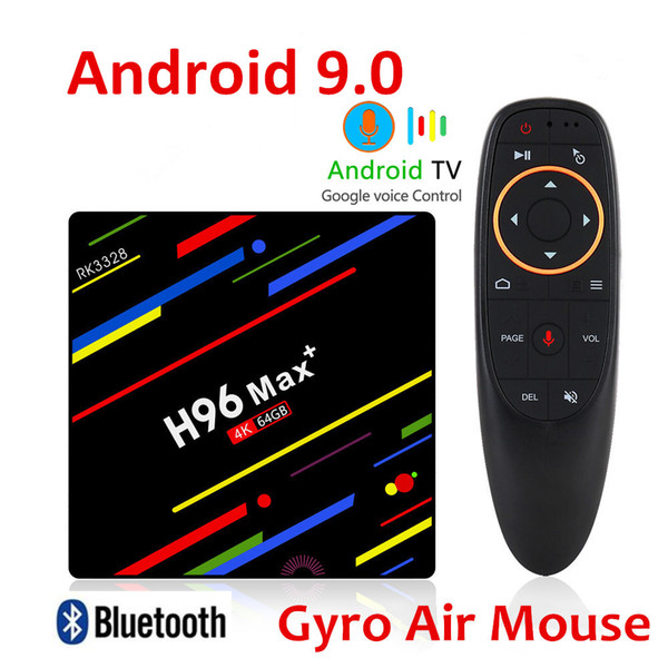 H96 MAX Plus Smart Tv Box Android 9.0 Rockchip RK3328 Quad Core 4GB RAM 64GB ROM 2.4G Wifi H.265 PRO