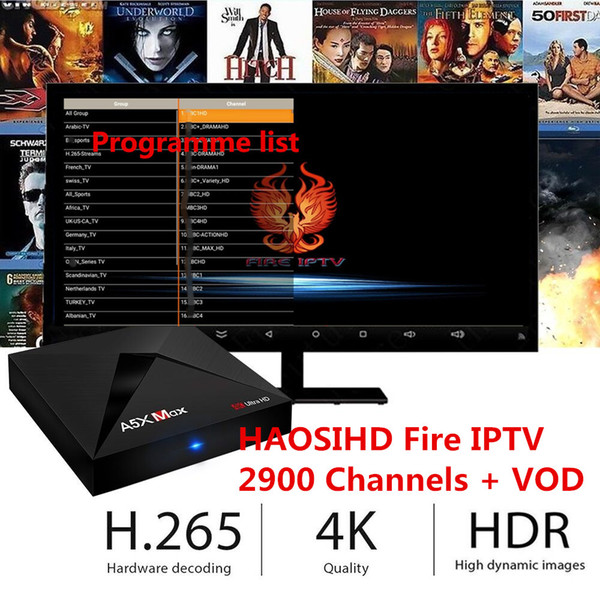 World up 2018 new smart android 8.1 tv box with abonnement arabic iptv 1 Year 2900channels + live tv Sports news movie